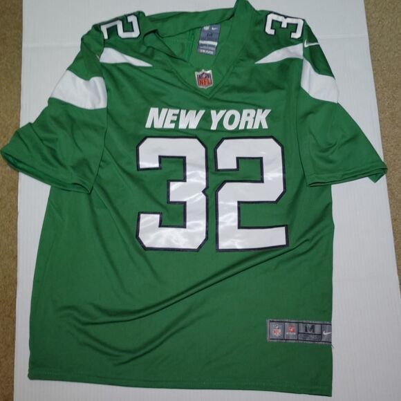 On Field New York Jets NLF Mens Pre-owned Green #32 Carter Jersey - sz. Med. - Picture 1 of 3